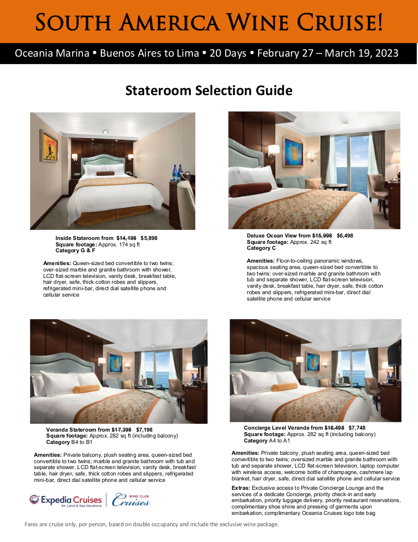 Stateroom Guide - South America 2023 1