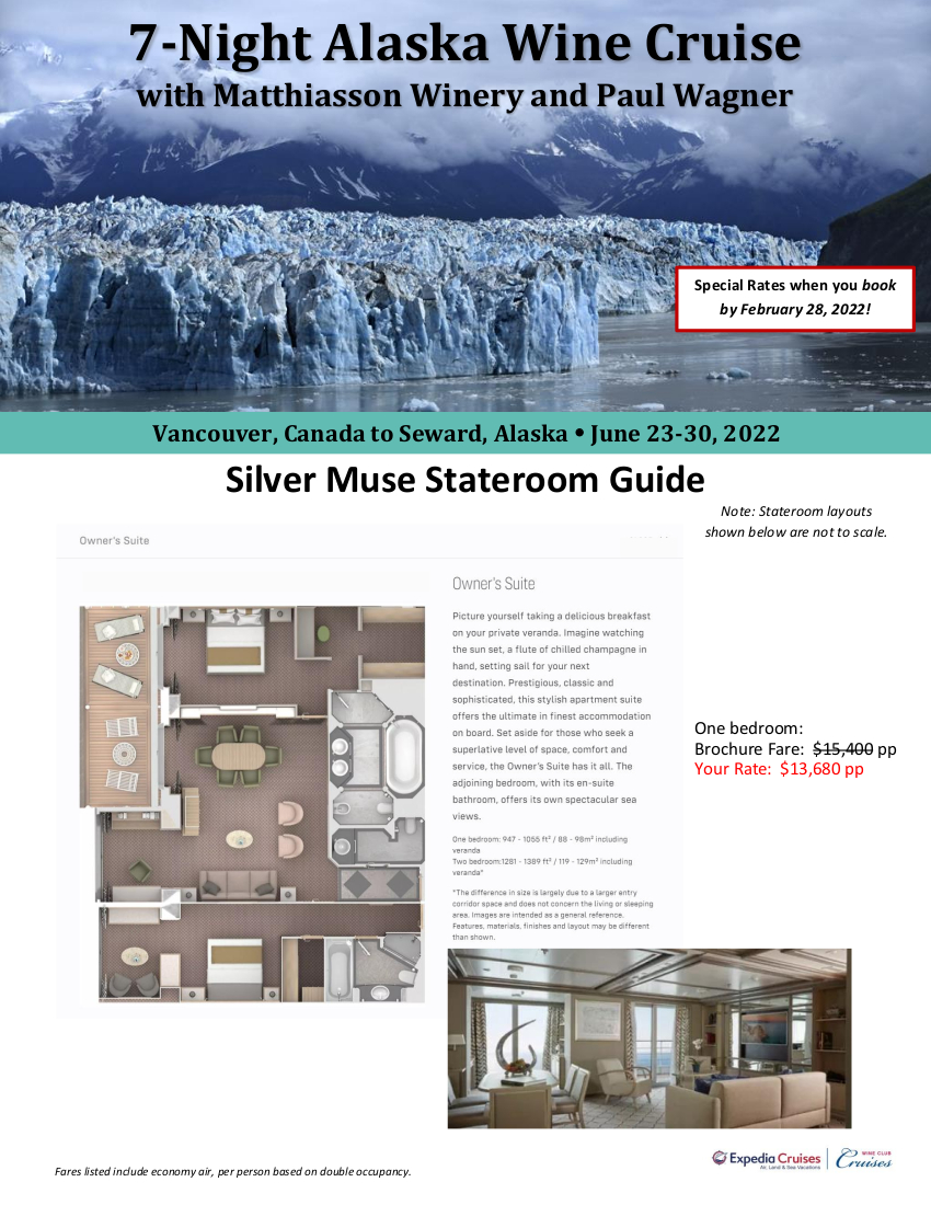 Stateroom Guide - Silversea Alaska 2022_new bookings 2.2022 1