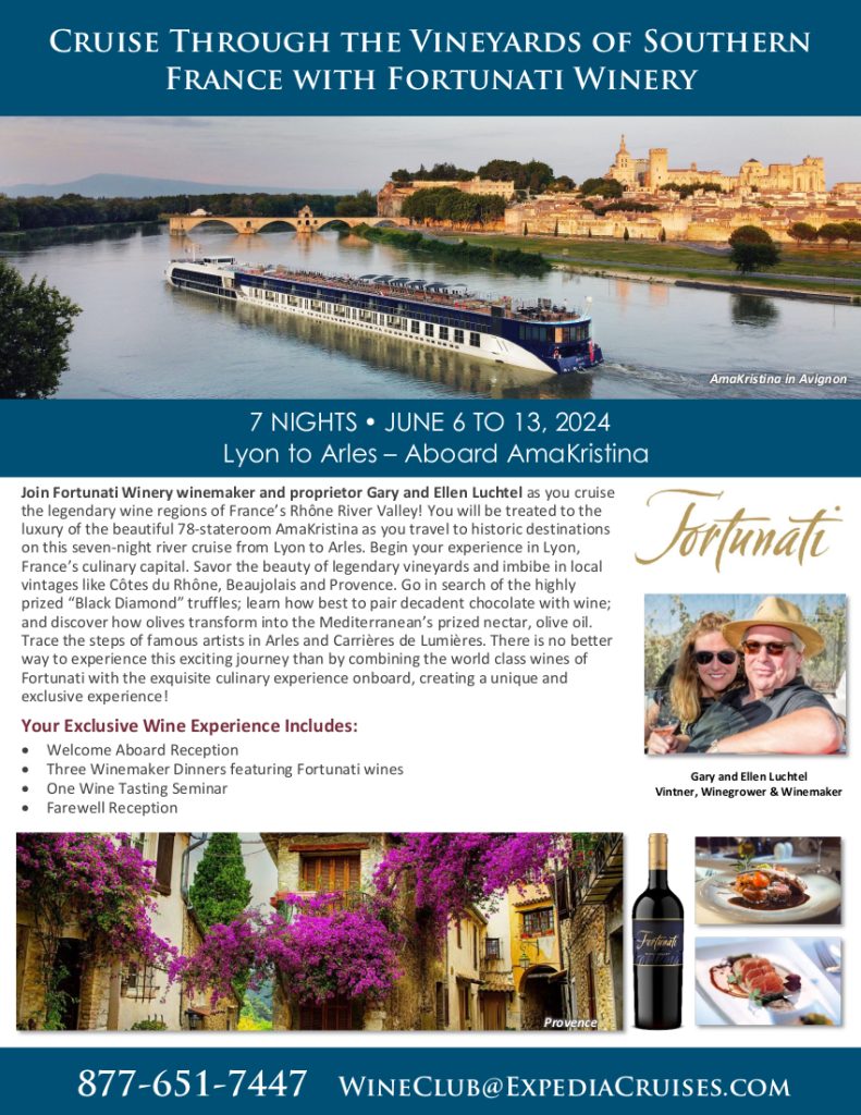 2024 Fortunati Wine Cruise Details Expedia Wine Club Cruises